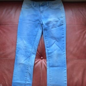 Light jeans, whitewashed, skinny